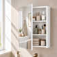 Levede Bathroom Mirror Cabinet Wall Mounted 45cm Adjustable Shelves White