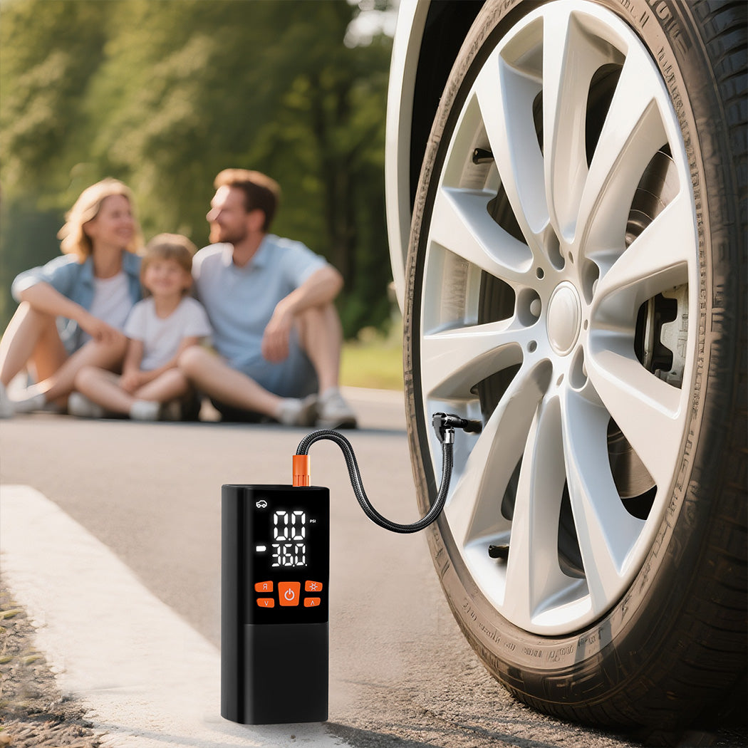 Traderight 150PSI 6000mAh Cordless Tire Inflator Dual Power