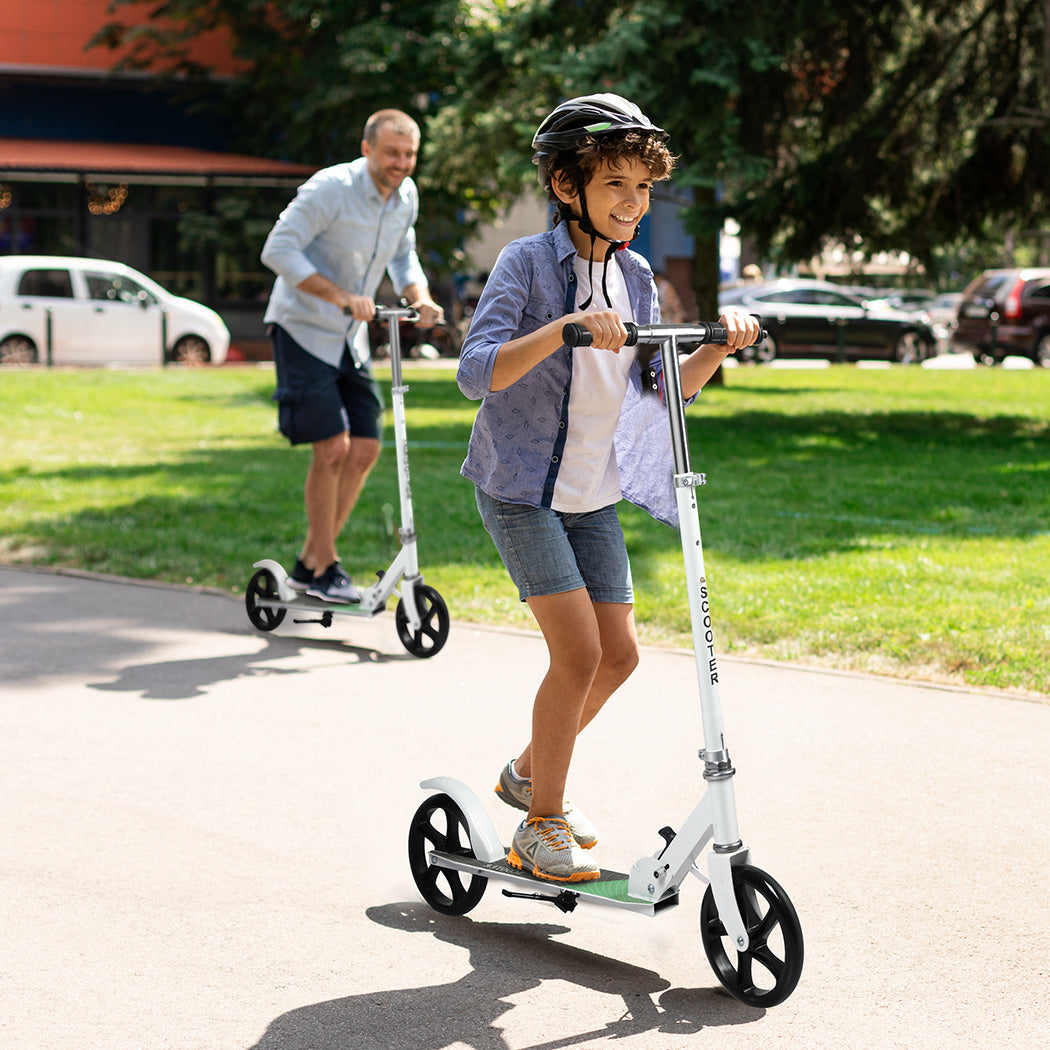 MONVELO Folding Scooter Dual Large Wheels White