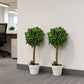 Lambu Artificial Plants Faux Lavender Topiary Set of 2 for Front Door Green