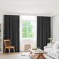 Marlow 2XBlockout Curtains Chenille 132x250 Dark grey