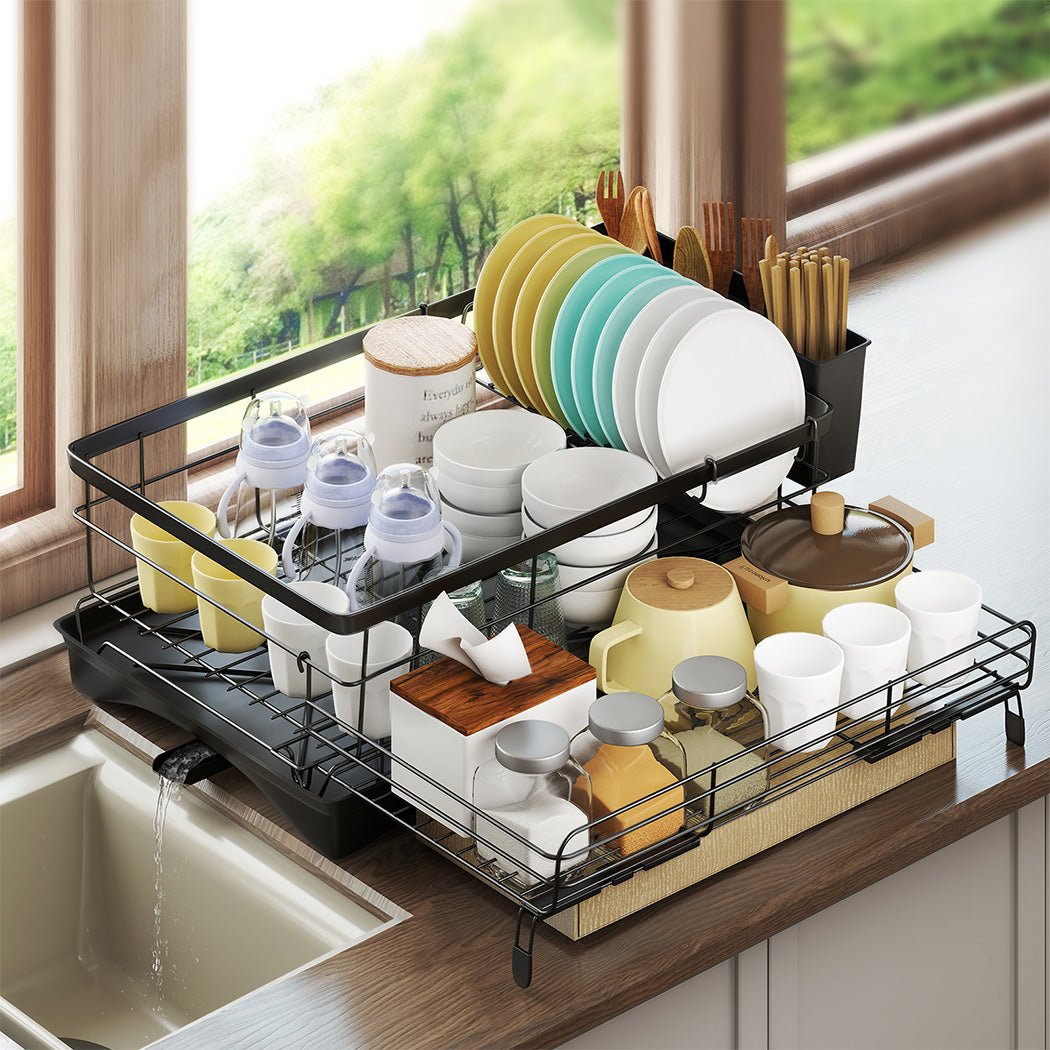 Toque Expandable Drain Drying Rack Dish Bowl Holder