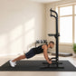 Centra Power Tower Pull Up Bar Dip Station Adjustable Home Gym 150kg Black