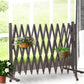 Garden Security Fence Gate Gate Metal Brown