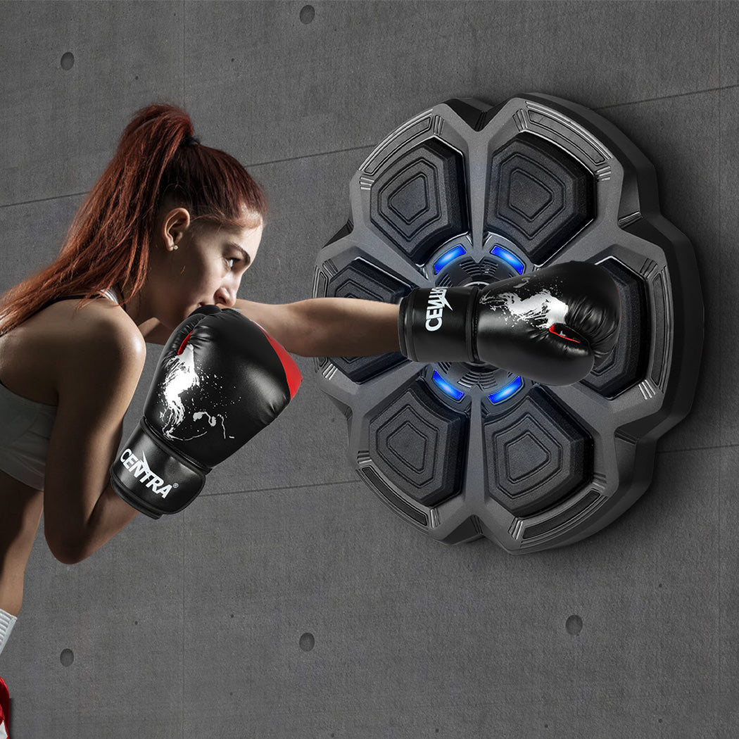 Centra Punching Box With 12OZ Boxing Glove Black