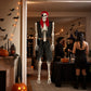 Yezi Halloween Skeleton 166cm Life Size Pirate Decor Poseable PE White