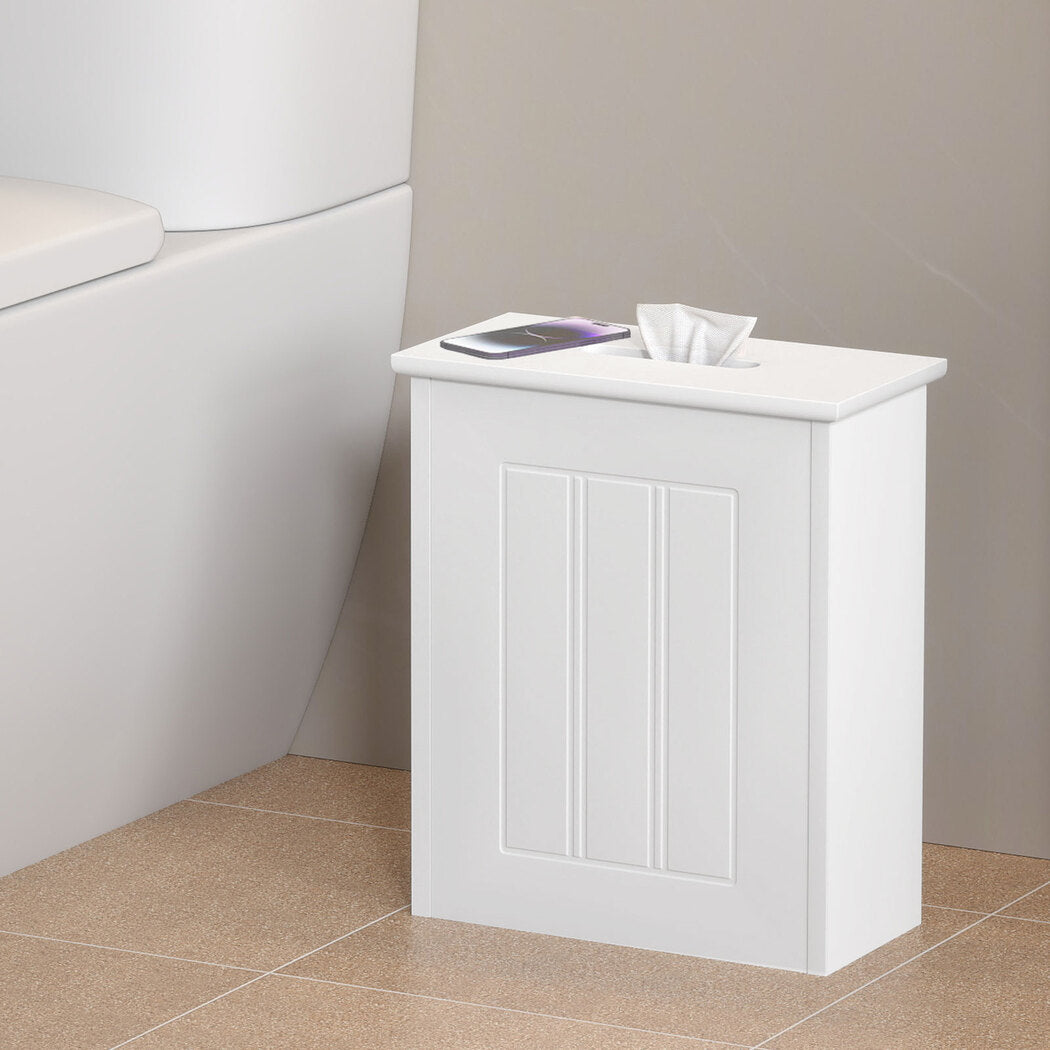 Levede Bathroom Storage Box Lid Slim Toilet Paper Storage Organiser Container