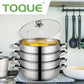 TOQUE Stainless Steel Steamer Meat Vegetable