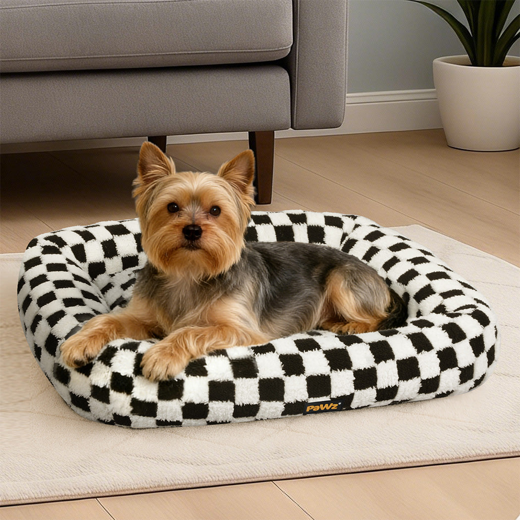 Pawz Dog Bed Calming Pet Plush Bed Soft Washable Bed