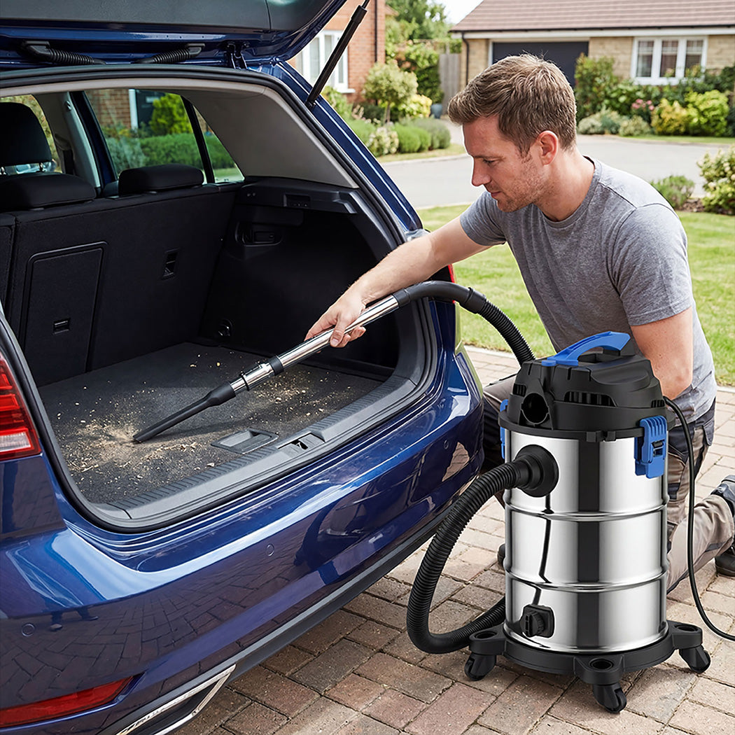Spector 30L Wet Dry Vacuum Cleaner Blower Car Home Carpet Cleaning Portable