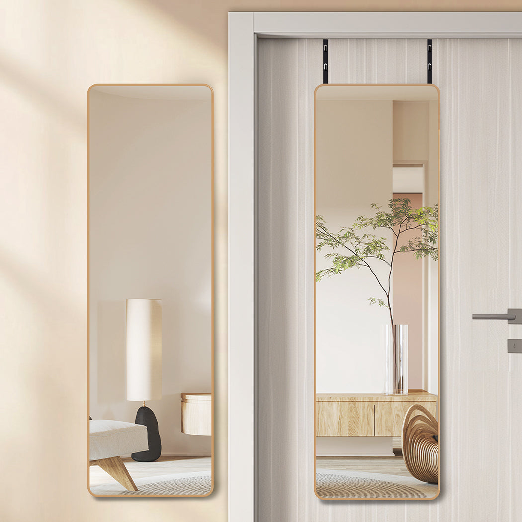 Yezi 120cm Wall Mounted Full Length Mirror Door Hanging