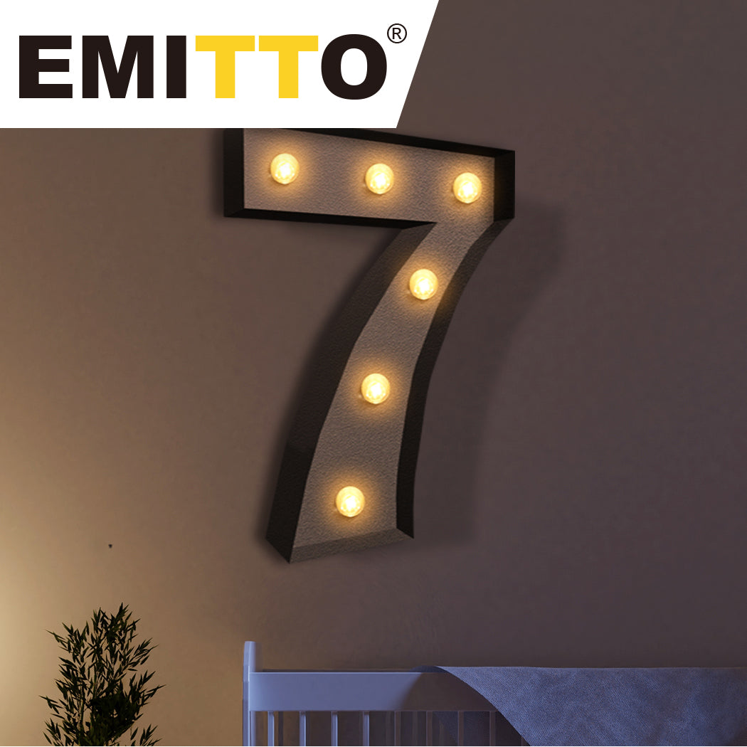 LED Metal Number Lights Free Standing