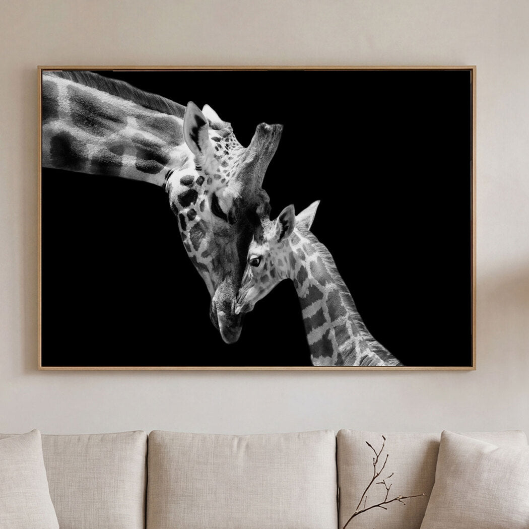 Yezi Animal Wall Art Canvas Modern Abstract 80×120cm Framed Artwork Home Decor