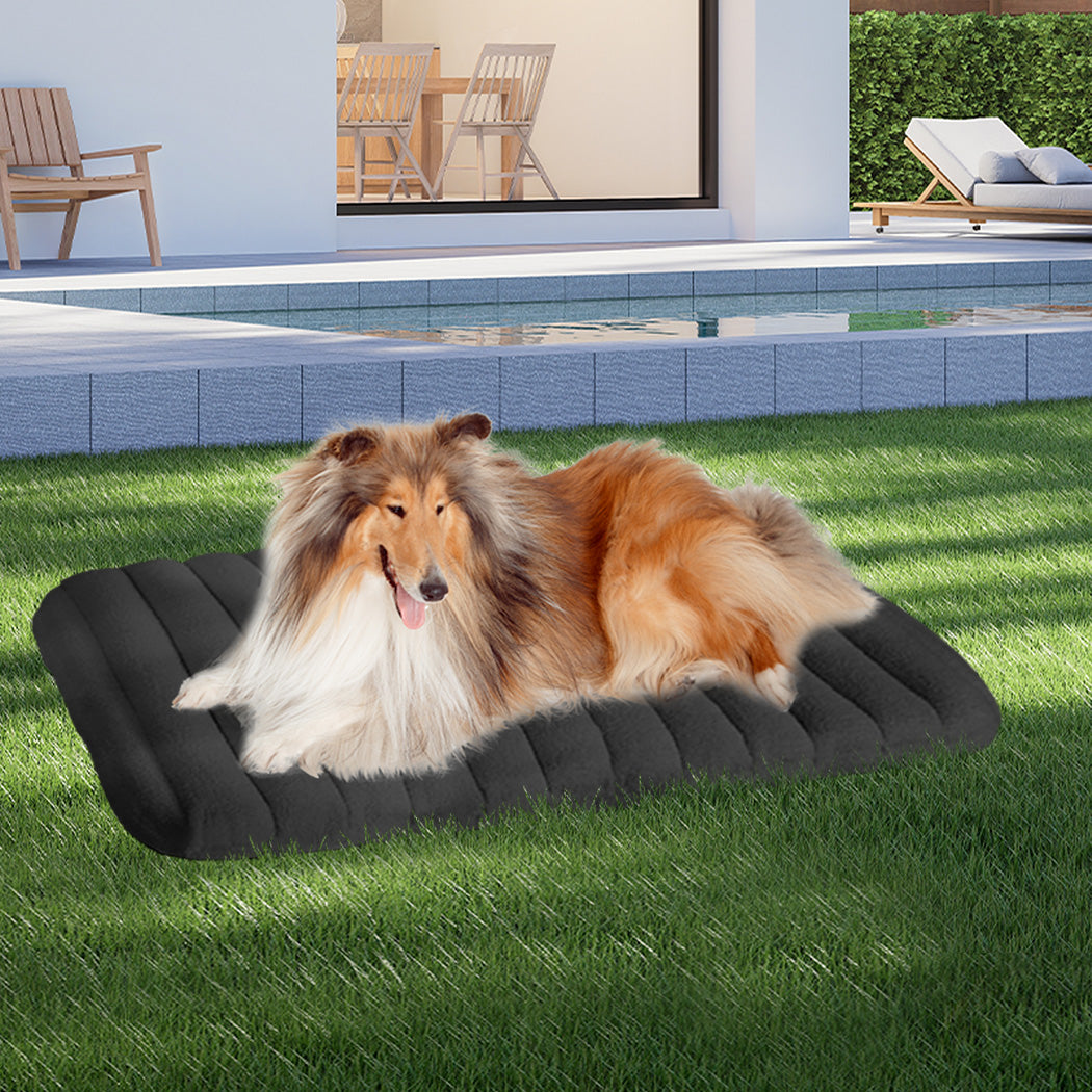 Pawz XL Size Orthopedic Dog Bed with Sherpa Plush Removable Cover in Grey