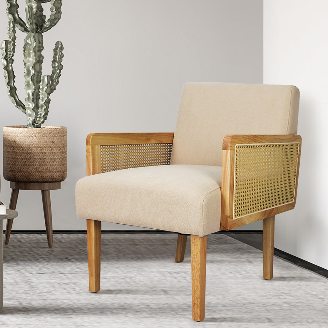 Levede Rattan Lounge Armchair
