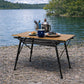 Levede Folding Camping Table Portable Aluminium BBQ Desk Rollup Picnic Outdoor