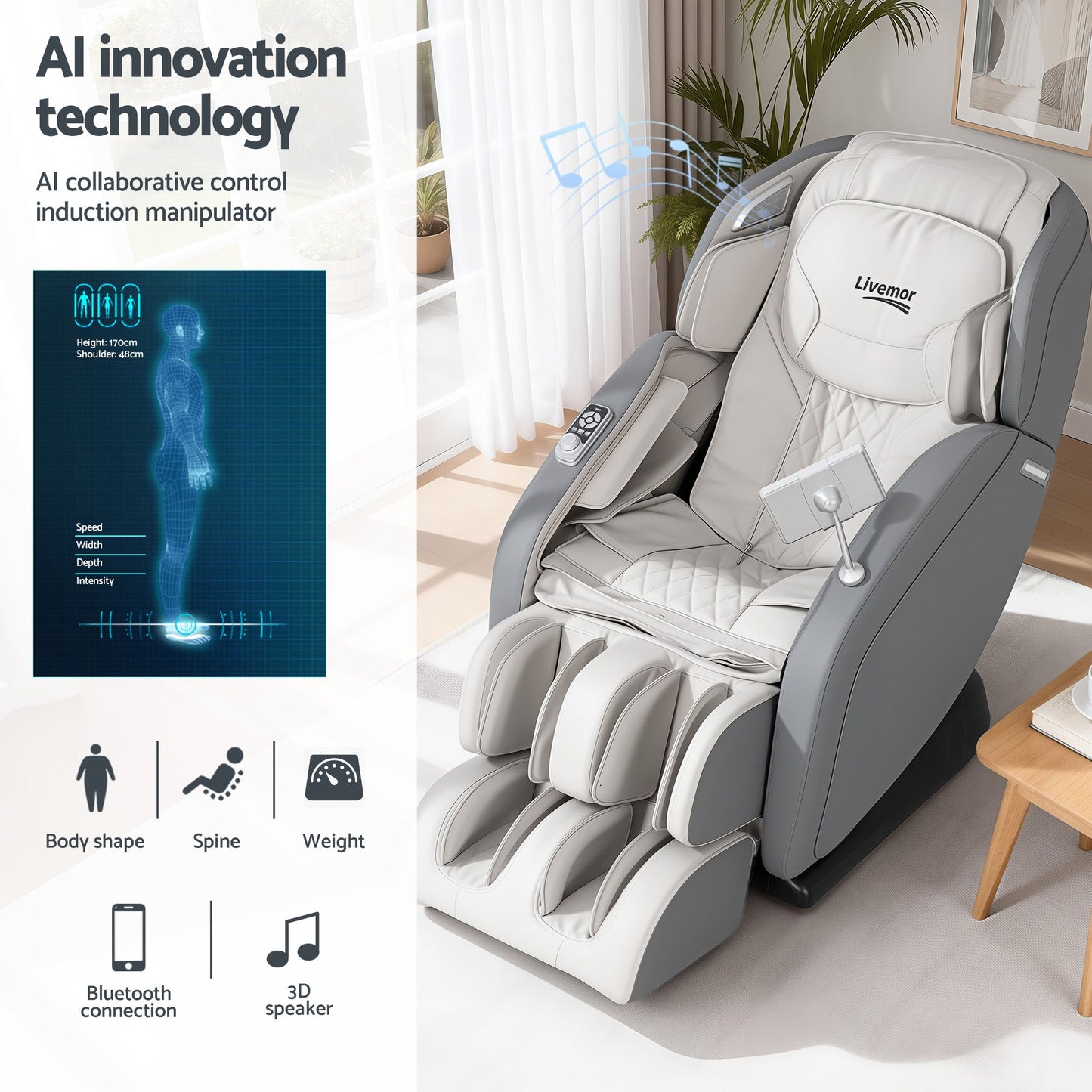 4d 1air chair with massage recliner massager gary