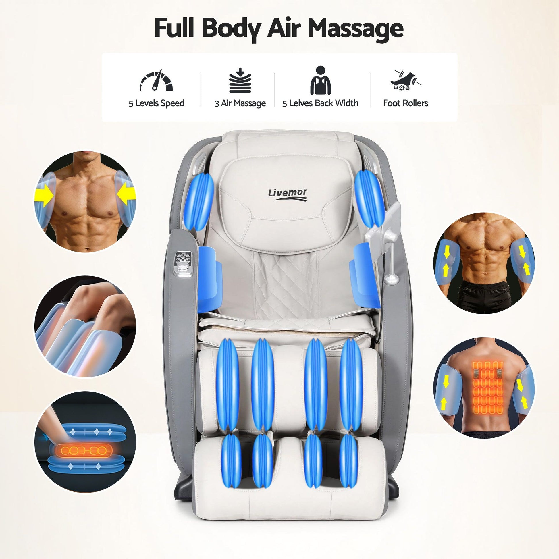 Chair with massage recliner massager gary
