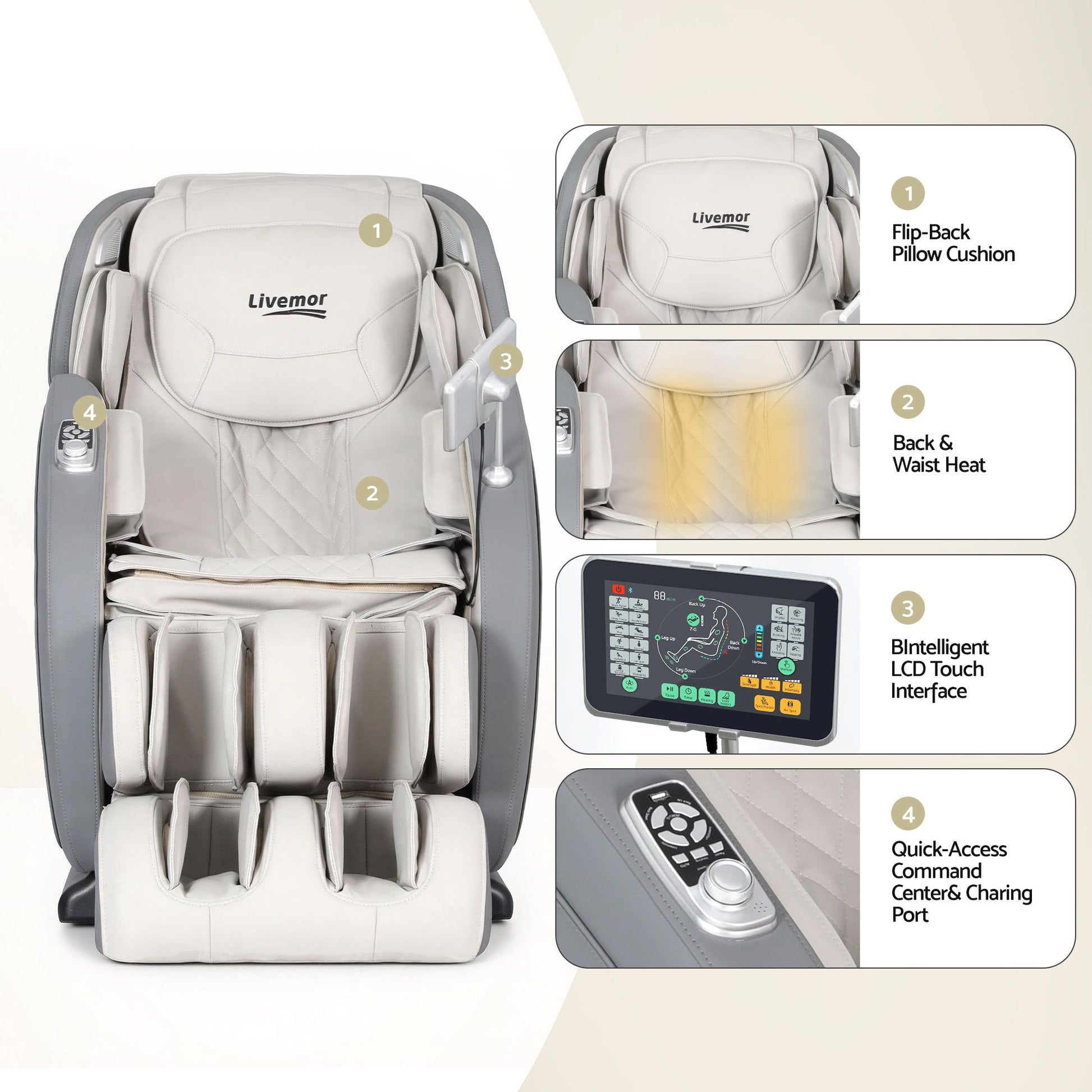 Massager Gary 1air Massage Chair Recliner 4d