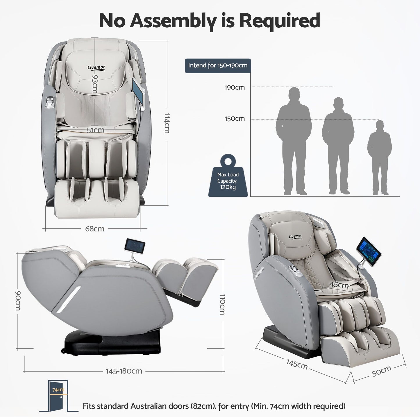 Gary 1air Massage Chair Recliner 4d Massager