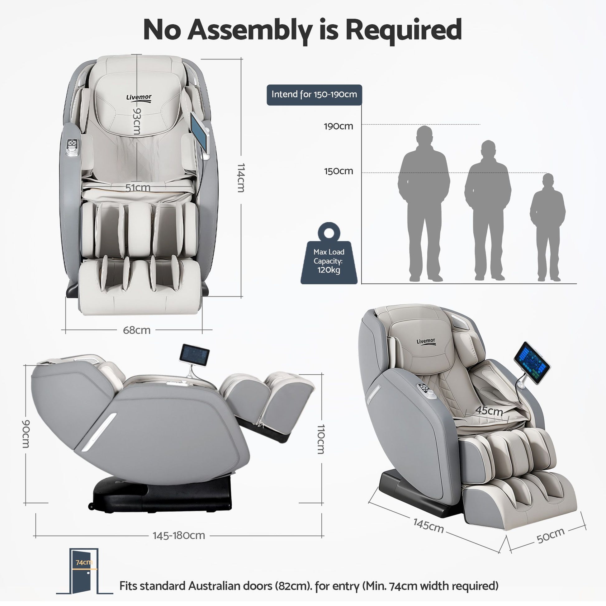 Gary 1air Massage Chair Recliner 4d Massager