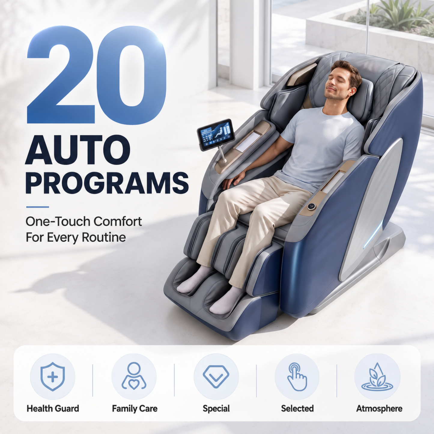 Massage Chair Recliner 4D Double Core Mechanism Massager - Melisa