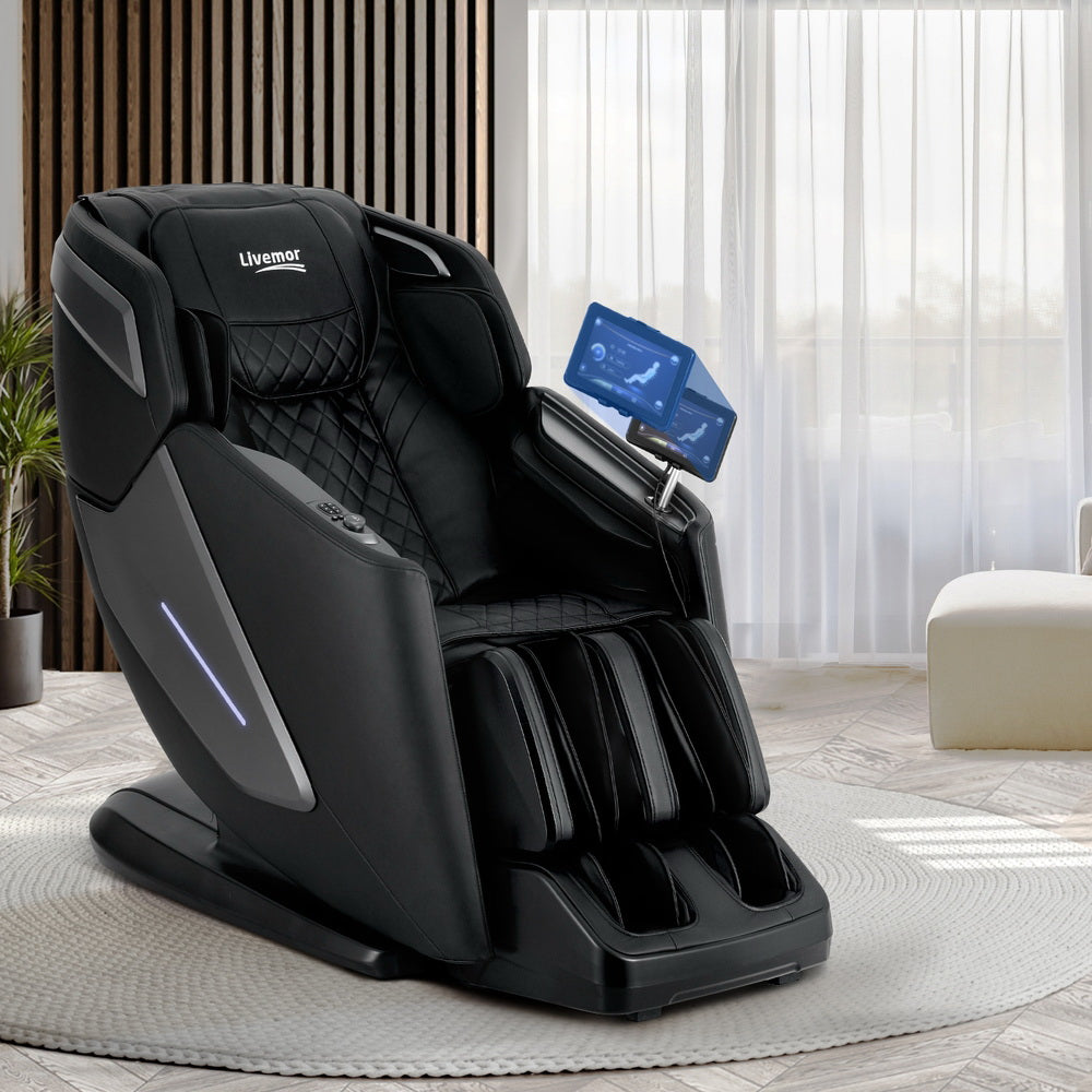 Massage Chair Recliner 4D Home Massager - Black