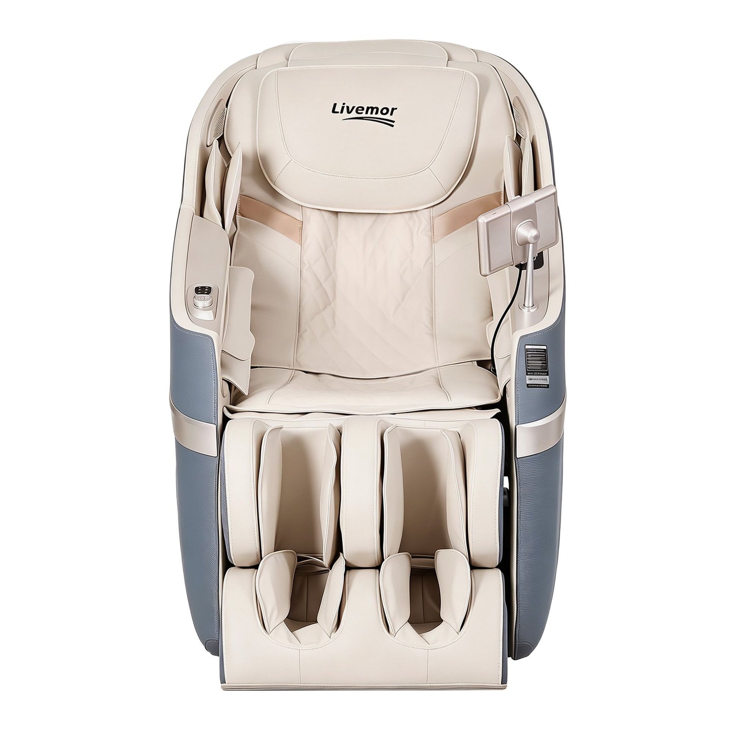 Livemor 4D Massage Chair Electric Recliner Home Massager Gray Sina