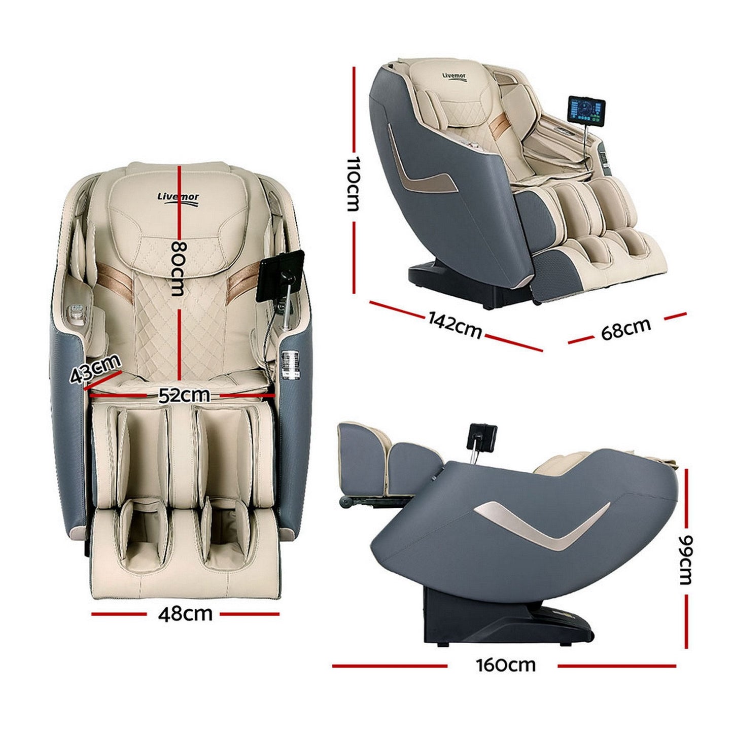 3d Opal Livemor Massage Chair Electric Recliner Massager