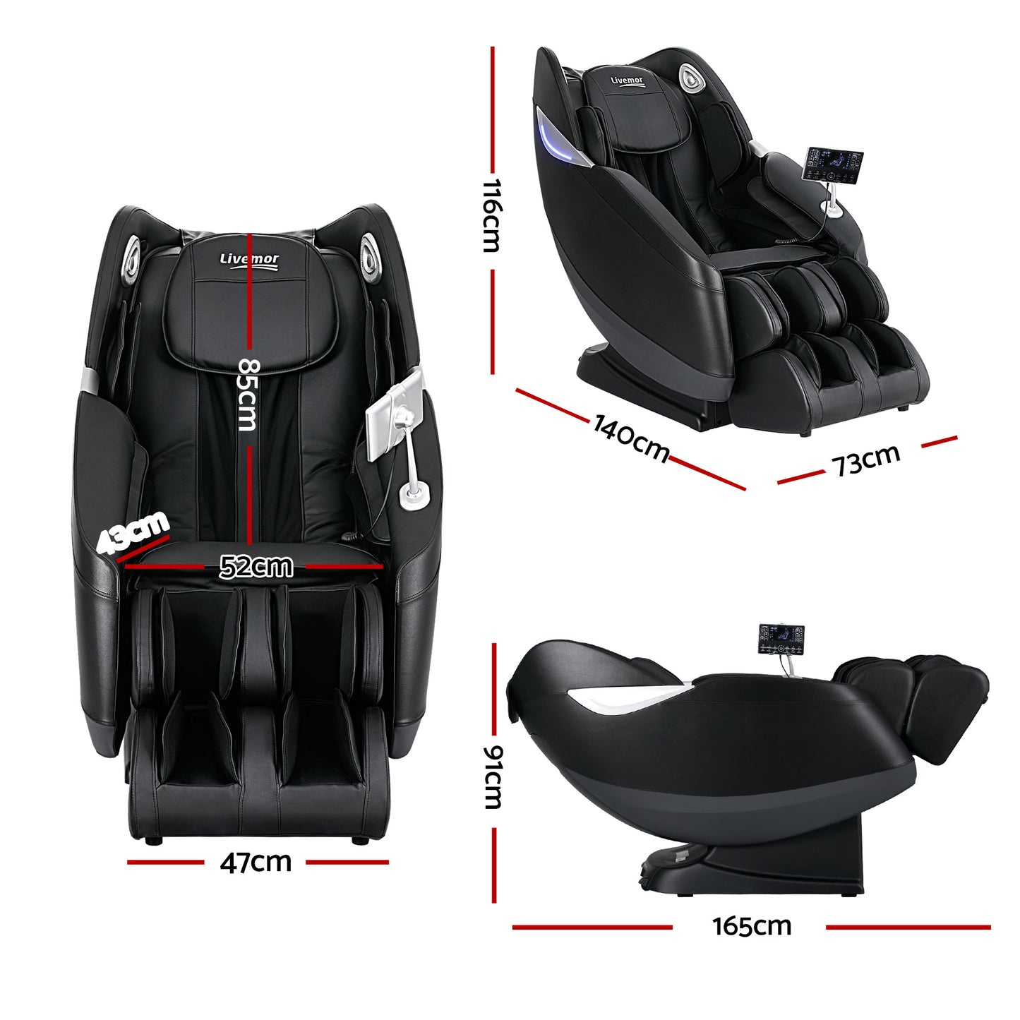 Massage Chair Recliner Home 3D Massager - Flynn