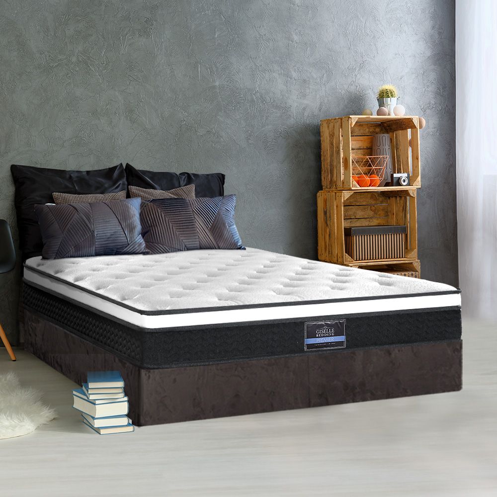 Euro Top Bonnell Spring Mattress Bedding Bonita 21cm Thick ‚Äì Double
