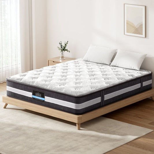 Bedding Lotus Tight Top Pocket with Spring Mattress 30cm Thick Double