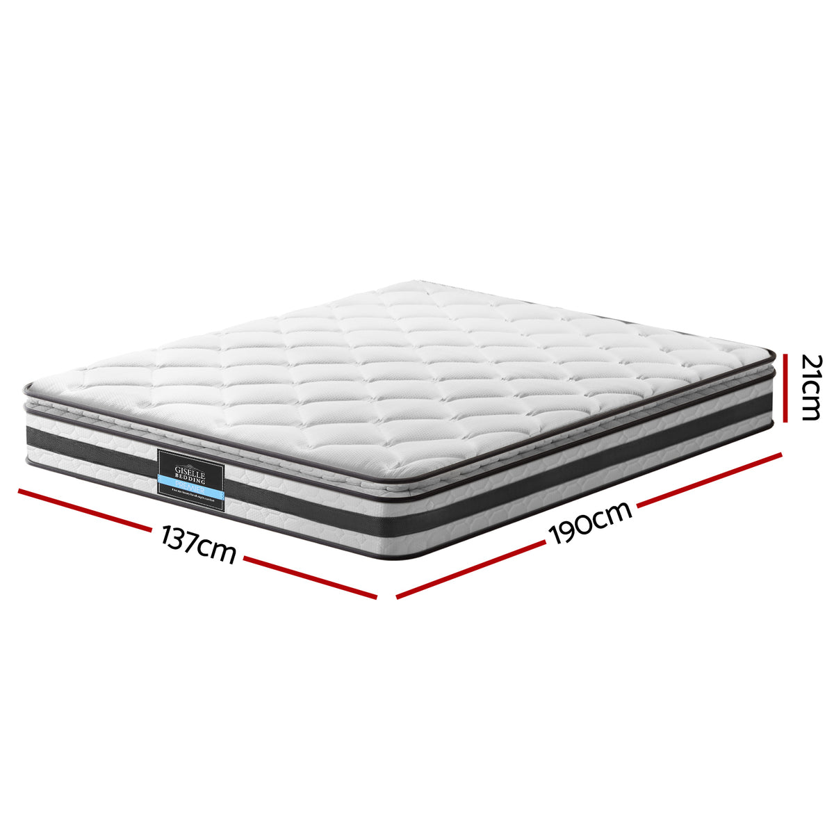 Pillow Top Spring Foam Mattress Double Size Bedding