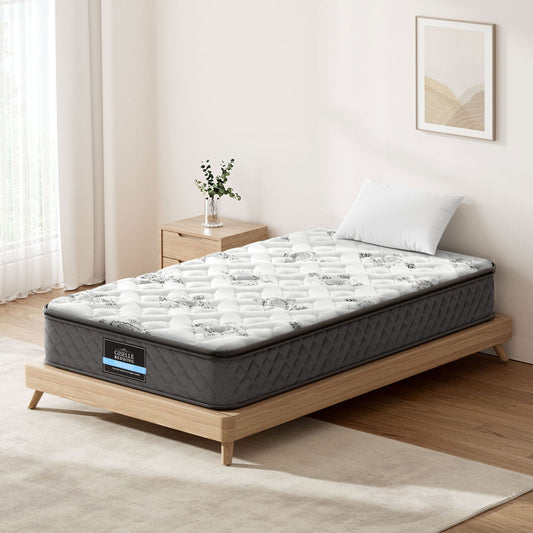 Bonnell Spring Mattress Bedding Rocco 24cm Thick - King Single