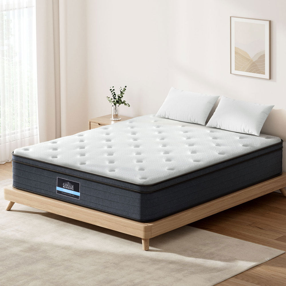 Mattress Bed KING Size 7 Zone Euro Top Pocket Spring Firm Foam