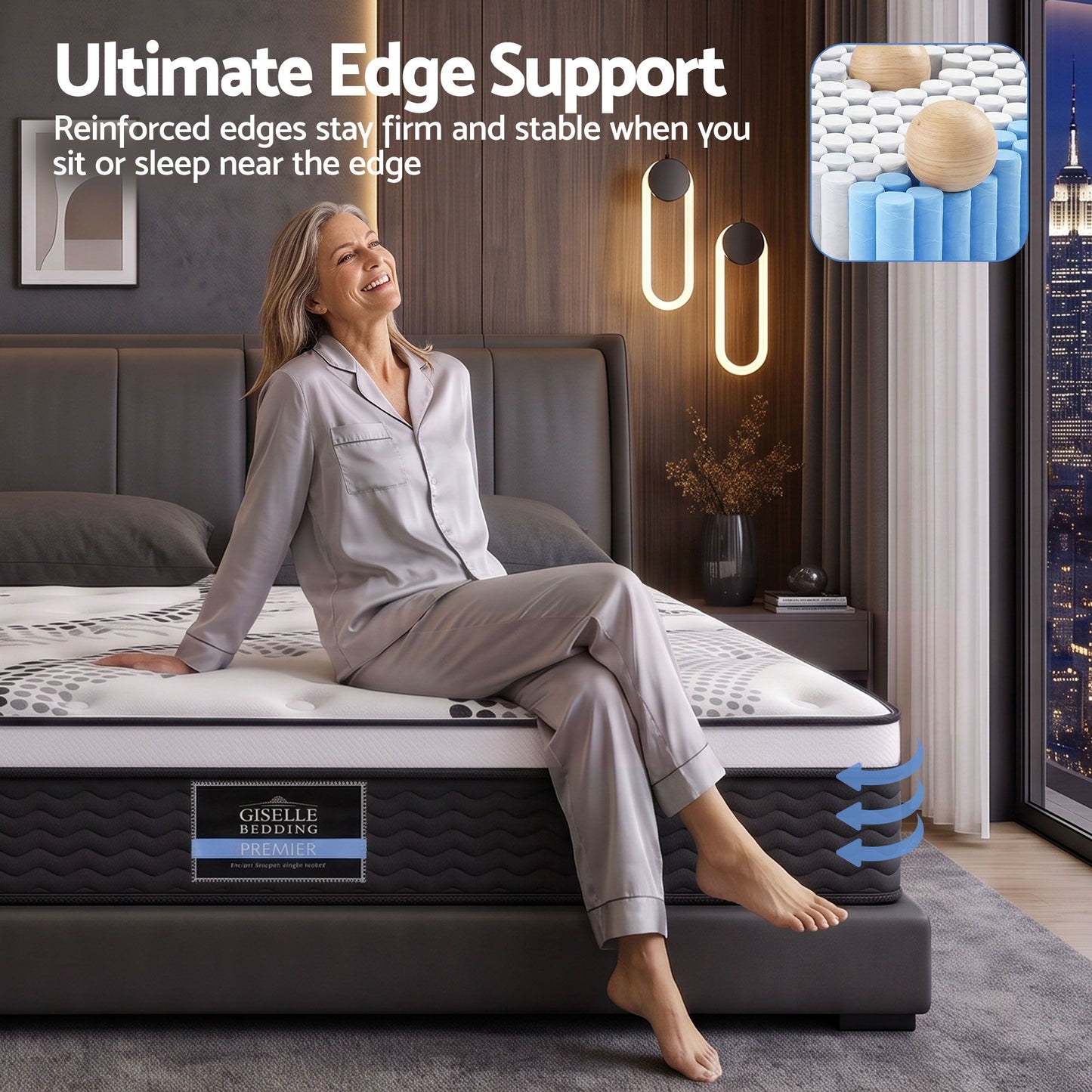 Euro Spring Foam Mattress Bedding Double Size