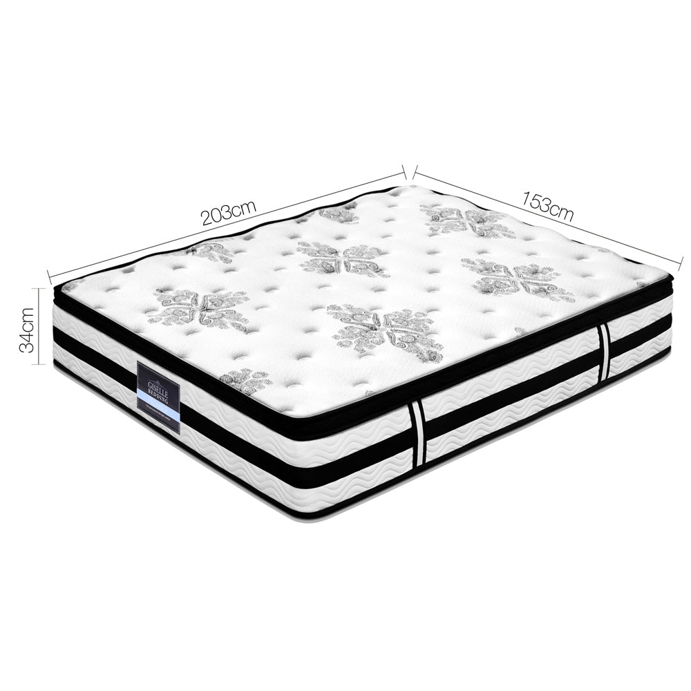 Euro Top Pocket Spring Mattress 34cm, Queen (Algarve)