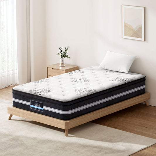 Bed Mattress King Single Size COOL GEL Memory Foam Euro Top Pocket Spring 34cm