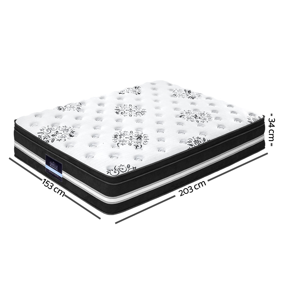 Euro Top Cool Gel Pocket Spring Mattress 34cm, Queen (Donegal)