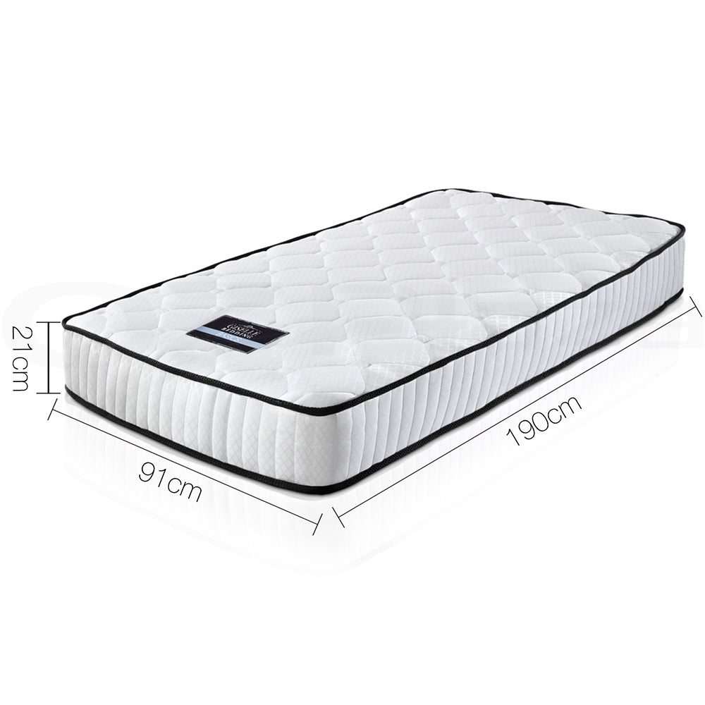 Pocket Spring Mattress 21cm, Single (Peyton)