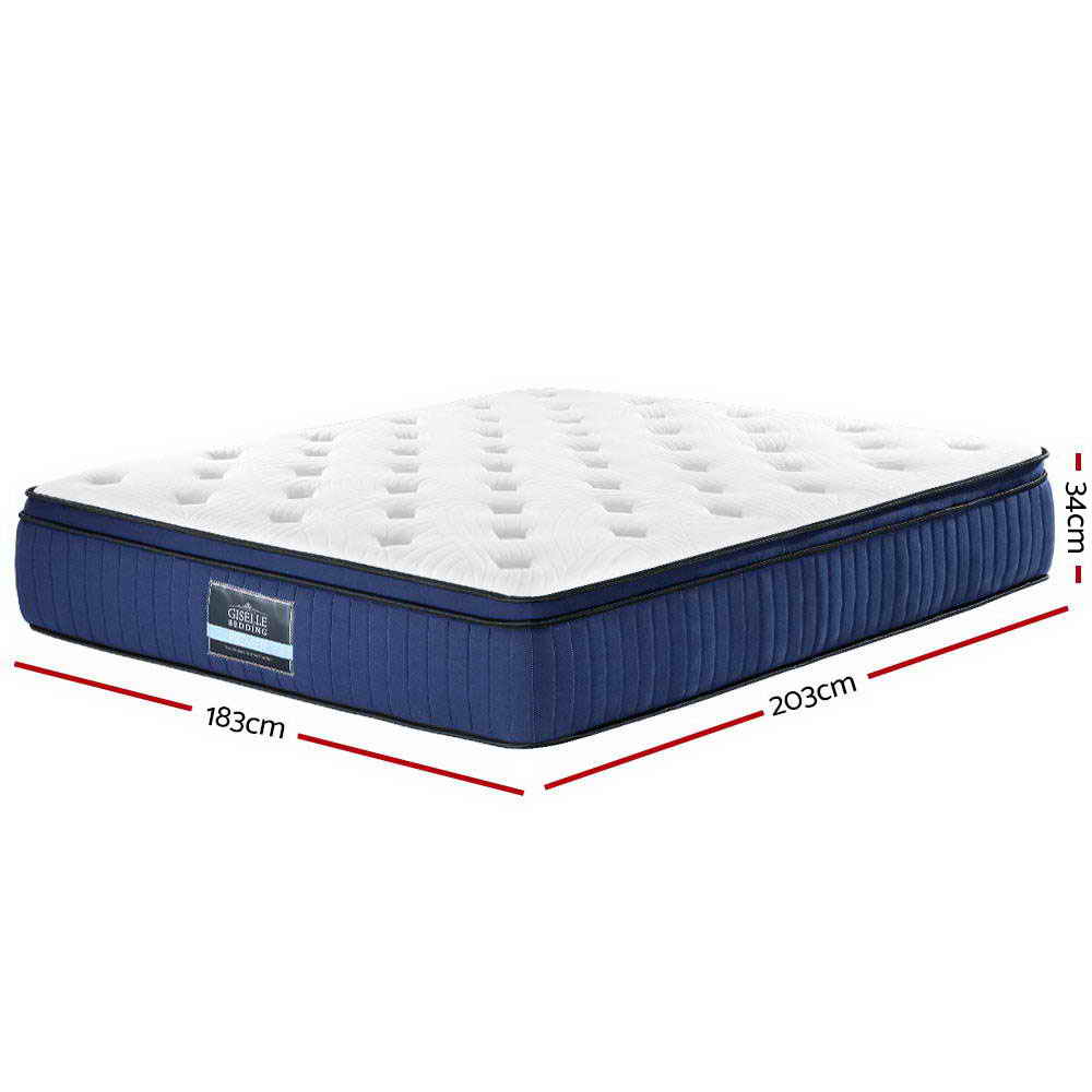 Euro Top Cool Gel Pocket Spring Mattress Bedding Franky 34cm Thick ‚Äì King