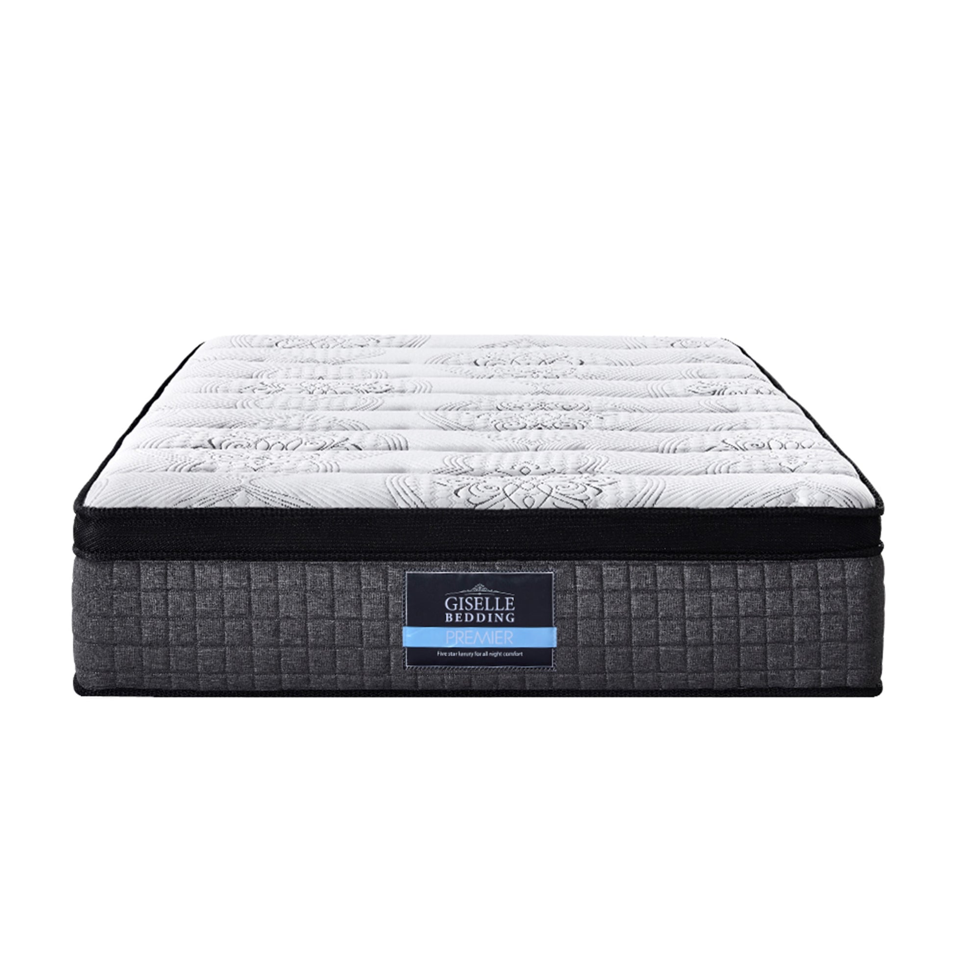 Queen Bed Mattress 9 Zone Pocket Spring Latex Foam Medium Firm 34cm