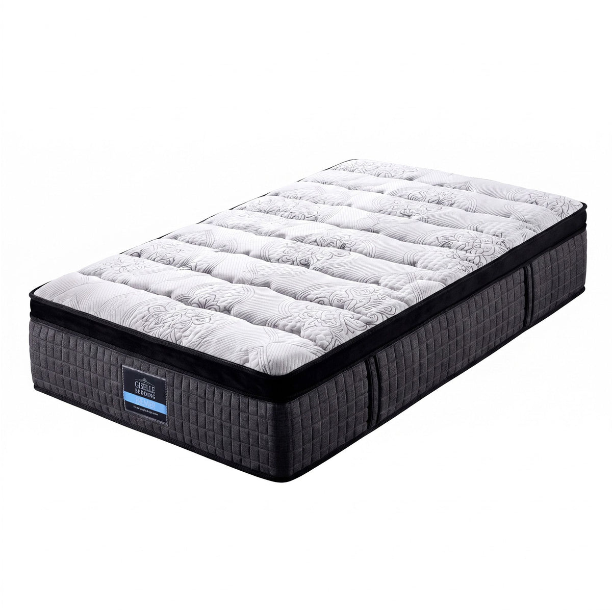 Single Bed Mattress 9 Zone Pocket Spring Latex Foam Medium Firm 34cm