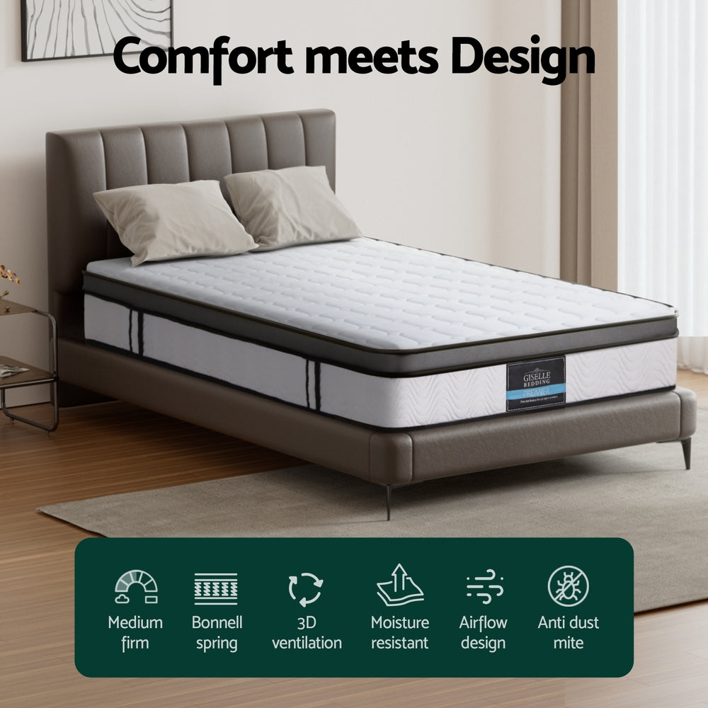 Mattress Cool Gel Foam 25cm - King Single