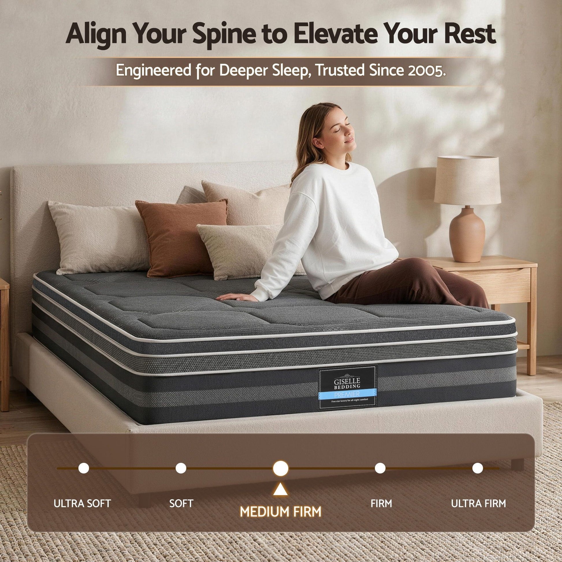35cm Mattress Bamboo Cover Double B D 04