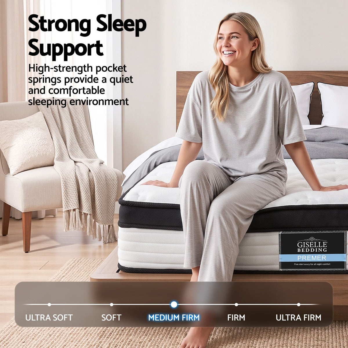 Bedding Double Size Foam Mattress 31cm Thick