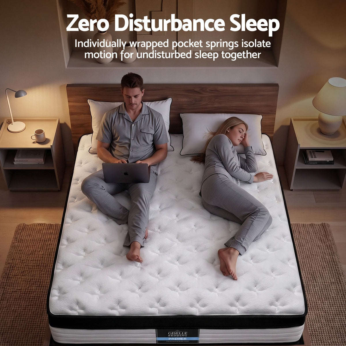 Euro Top Pocket Spring Mattress 31cm, King (Devon)