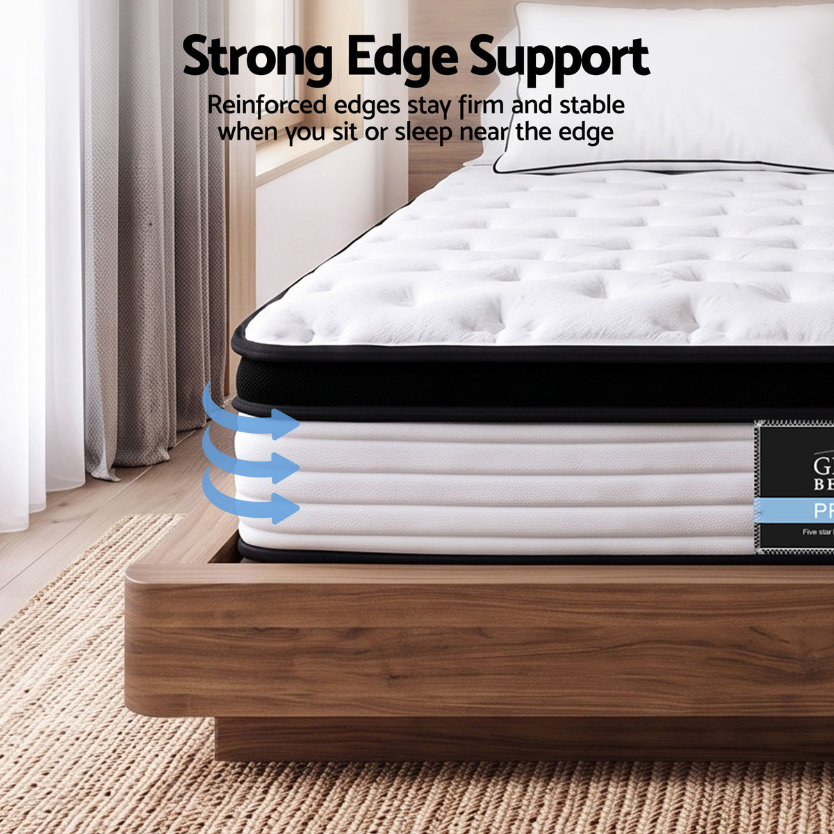 Euro Top Pocket Spring Mattress 31cm, King (Devon)