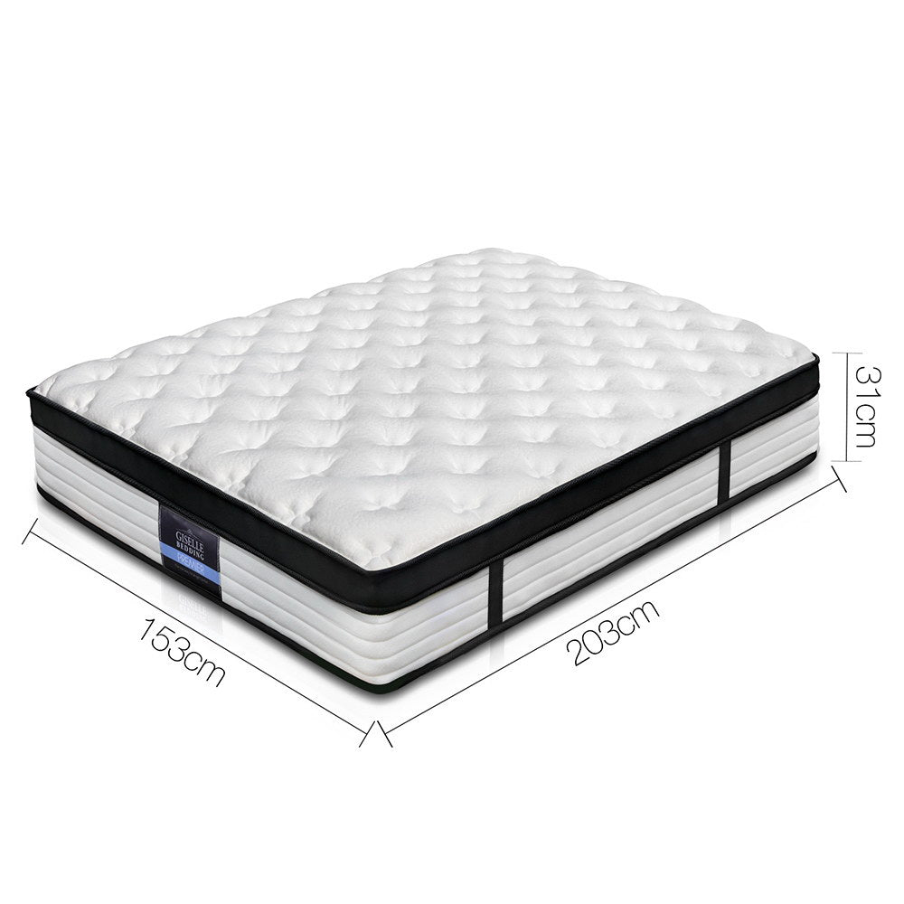 Bedding Devon Euro Top Pocket Spring Mattress 31cm Thick