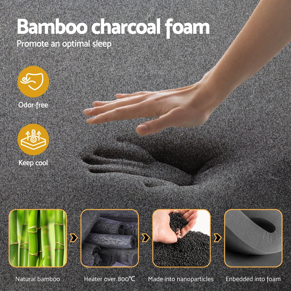 35cm Giselle Mattress Double Bed Bamboo Pocket Firm Foam